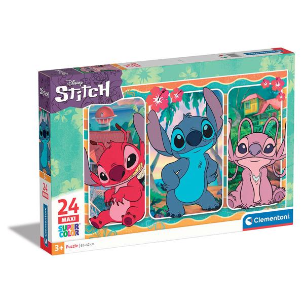 CLEMENTONI ΠΑΙΔΙΚΟ ΠΑΖΛ MAXI SUPER COLOR DISNEY STITCH 24 ΤΜΧ