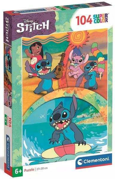 CLEMENTONI ΠΑΙΔΙΚΟ ΠΑΖΛ SUPER COLOR DISNEY STITCH 104 ΤΜΧ (25042)
