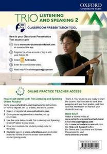 TRIO LISTENING AND SPEAKING: LEVEL 2: TEACHER'S ONLINE PRACTICE PACK WITH CLASSROOM PRESENTATION TOOL : BUILDING BETTER COMMUNICATORS...FROM THE BEGINNING