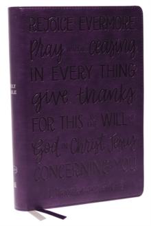 KJV HOLY BIBLE: LARGE PRINT WITH 53,000 CROSS REFERENCES, PURPLE LEATHERSOFT, RED LETTER, COMFORT PRINT (THUMB INDEXED): KING JAMES VERSION (VERSE ART COVER COLLECTION)