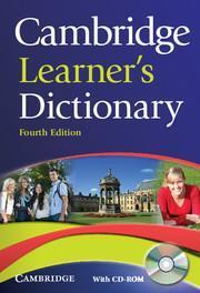 # 978-1-00-915338-6 # CAMBRIDGE LEARNER'S DICTIONARY(+CD-ROM) 4TH ED.