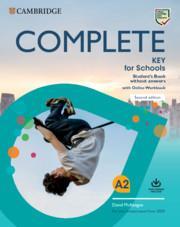 * COMPLETE KET FOR SCHOOLS ST/BK WO/ANSWERS (+ONLINE WKBK) REVISED 2020