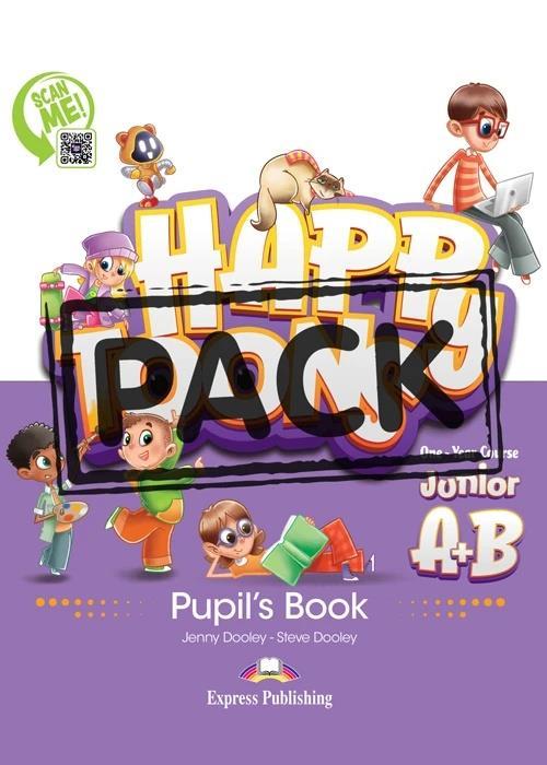 HAPPYTOONS JUNIOR A & B JUMBO PACK (ST/BK, WKBK, COMPANION AND GRAMMAR, ALPHABET)