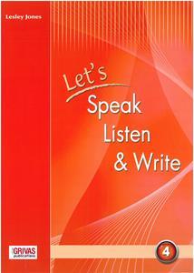 LET'S SPEAK LISTEN & WRITE 4 ST/BK