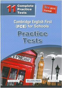 FCE FOR SCHOOLS 11 PRACTICE TESTS 2015