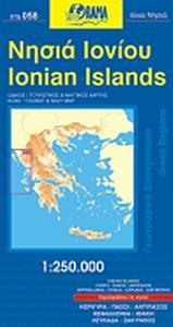 ΟΔΙΚΟΣ ΤΟΥΡΙΣΤΙΚΟΣ ΧΑΡΤΗΣ - ΝΗΣΙΑ ΙΟΝΙΟΥ - ΑΝΑΔΙΠΛΟΥΜΕΝΟΣ