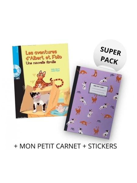 SUPER PACK ALBERT ET FOLIO (+ MON PETIT CARNET + STICKERS)