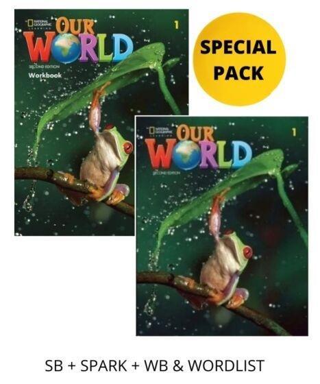 OUR WORLD 1 SPECIAL PACK FOR GREECE (SB + SPARK + WB & WORDLIST) BRIT. ED 2ND ED