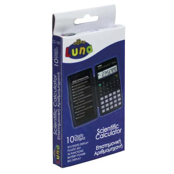 CALCULATOR 10DIGITS-ΕΠΙΣΤΗΜΟΝΙΚΟ CS-180 14X7 LUNA