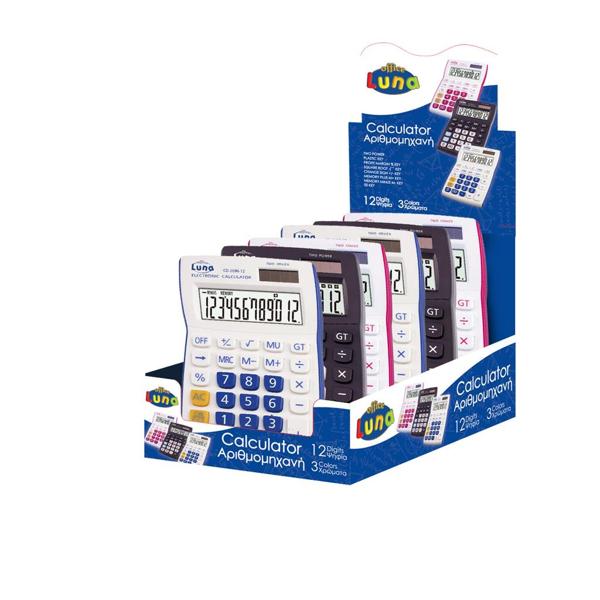 ΚΟΜΠΙΟΥΤΕΡΑΚΙ 12DIGITS CD-269612 3ΧΡΩΜ LUNA OFFICE