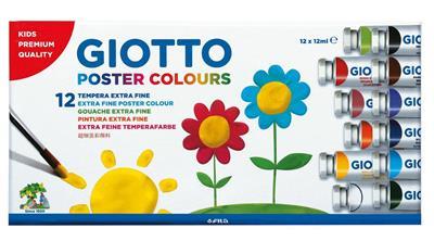 ΤΕΜΠΕΡΑ 12ml 12ΧΡΩΜ.ΔΙΑΦΟΡΑ GIOTTO
