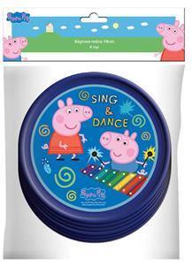 ΠΙΑΤΑ ΧΑΡΤΙΝΑ 18ΕΚ 6ΤΕΜ PEPPA PIG