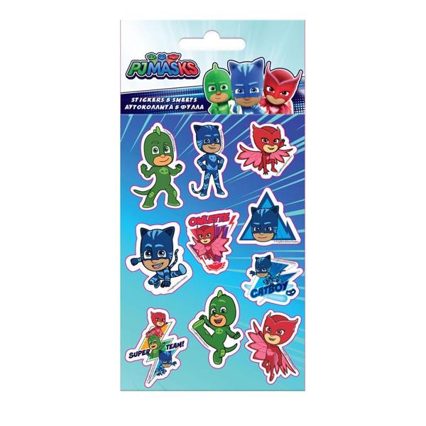 * ΑΥΤΟΚΟΛΛΗΤA PJ MASKS 8X12 5ΦΥΛΛΑ
