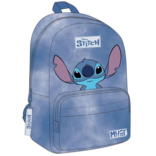 # ΤΣΑΝΤΑ ΠΛΑΤΗΣ 29Χ17Χ41ΕΚ 1 ΚΕΝΤΡΙΚΗ ΘΗΚΗ LILO & STITCH ΜΠΛΕ