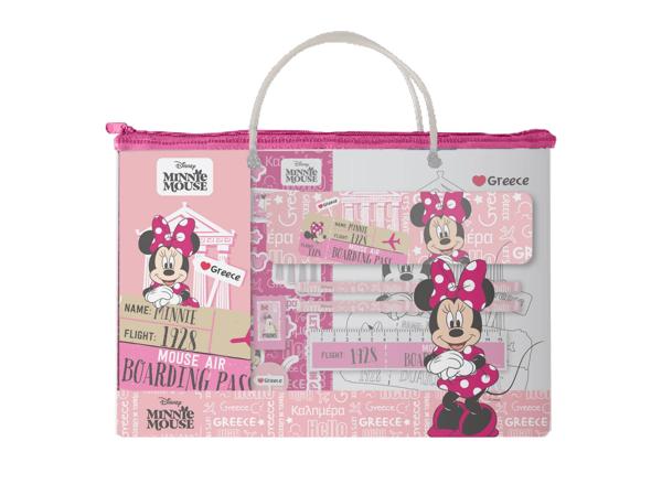 ΣΧΟΛΙΚΟ ΣΕΤ ΣΕ ΤΣΑΝΤΑΚΙ PVC 17ΤΜΧ HELLO GREECE ΜΙΝΝΙΕ