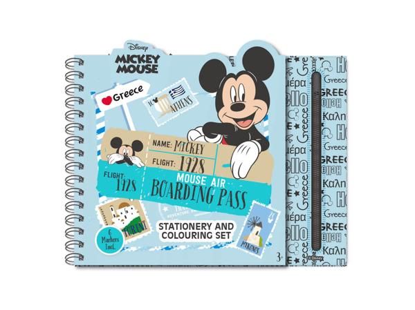 ΜΠΛΟΚ ΧΡΩΜΑΤΙΣΜΟΥ ΜΕ ΜΑΡΚΑΔΟΡΟΥΣ & ΚΑΣΕΤΙΝΑ 38ΤΜΧ HELLO GREECE MICKEY