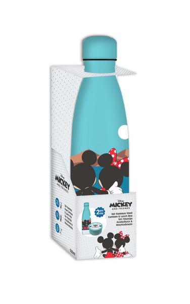 ΦΑΓΗΤΟΔΟΧΕΙΟ PP 130ML & ΠΑΓΟΥΡΙ ΑΝΟΞΕΙΔΩΤΟ 500ML ΣΕΤ I FELL IN LOVE IN GREECE MICKEY