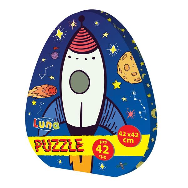 PUZZLE 42ΤΕΜ 42Χ42ΕΚ ΠΥΡΑΥΛΟΣ LUNA