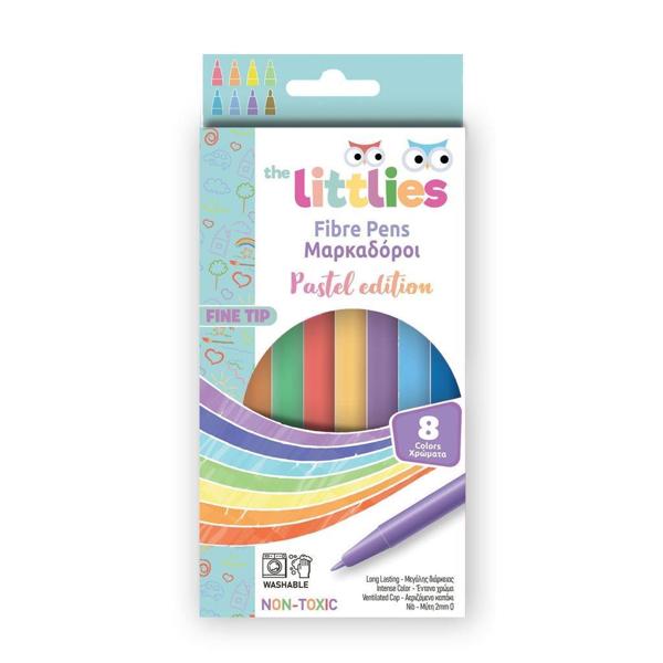ΜΑΡΚΑΔΟΡΟΙ ΛΕΠΤΟΙ ΠΑΣΤΕΛ 8ΤΕΜ THE LITTLIES