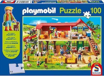 * ΠΑΙΔΙΚΟ PUZZLE PLAYMOBIL ΦΑΡΜΑ 100PCS ΓΙΑ 6+ ΕΤΩΝ SCHMIDT SPIELE (ΜΕ ΦΙΓΟΥΡΑ)