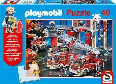 * ΠΑΙΔΙΚΟ PUZZLE PLAYMOBIL FIREBRIGADE 40PCS ΓΙΑ 4+ ΕΤΩΝ SCHMIDT SPIELE
