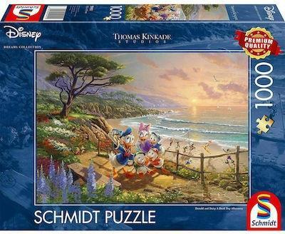 # PUZZLE THOMAS KINKADE, DISNEY, DONALD AND DAISY ON THE BEACH 2D 1000 ΚΟΜΜΑΤΙΑ