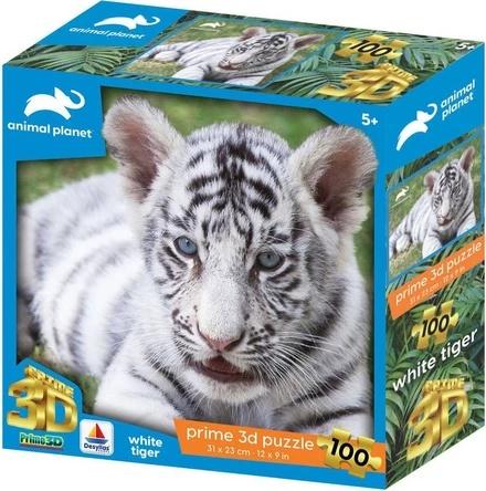 PRIME 3D ANIMAL PLANET WHITE TIGER 100PCS