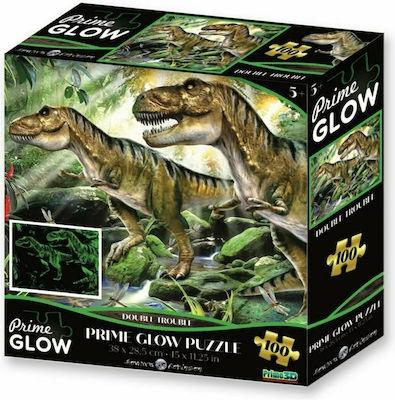 ΠΑΙΔΙΚΟ PUZZLE GLOW DOUBLE TROUBLE 100PCS ΓΙΑ 5+ ΕΤΩΝ PRIME 3D