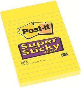 ΧΑΡΤΑΚΙΑ 3Μ 660 S SUP.STICKY ΡΙΓΕ 102x152(75φ) 6τε