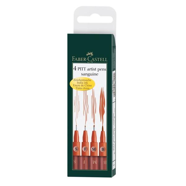 ΜΑΡΚΑΔΟΡΟΙ AWF 167102 PITT PEN SANGUINE SET 4 ΚΠ