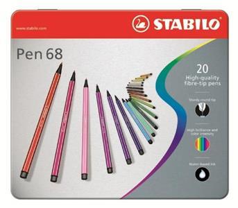 ΜΑΡΚΑΔΟΡΟΙ STABILO 6820-6 METAL 20ΤΕΜ