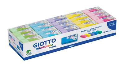 PASTEL ΓΟΜΑ GIOTTO MINIGOMMA ΣΕ ΚΟΥΤΙ 60 ΤΜΧ