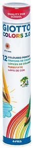 ΞΥΛΟΜΠΟΓΙΕΣ GIOTTO COLORS 3.0 ΜΕΤΑΛΛΙΚΗ ΘΗΚΗ 12 ΤΜΧ