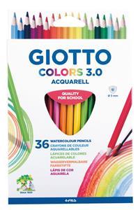 ΞΥΛΟΜΠΟΓΙΕΣ ΑΚΟΥΑΡΕΛΑΣ GIOTTO COLORS 3.0 AQUARELL ΣΕ ΚΟΥΤΙ 36ΤΕΜ