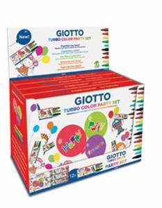 GIOTTO KIDS PARTY GIFT BOX 12X 6 ΣΕΤ ΜΑΡΚΑΔΟΡΟΥΣ TURBO COLOR
