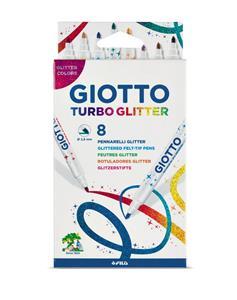 ΜΑΡΚΑΔΟΡΟΙ TURBO GLITTER 8ΤΕΜ GIOTTO