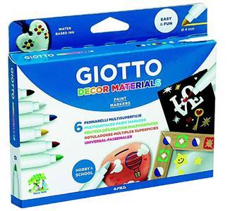 ΜΑΡΚΑΔΟΡΟΙ MATERIALS 6ΧΡΩΜ BLISTER DECOR GIOTTO