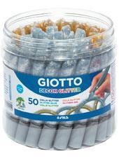 GIOTTO DECOR GLITTER ΚΟΛΛΑ ΣΕ ΒΑΖΟ (25ΧΧΡΥΣΑ 25ΧΑΣΗΜΙ)