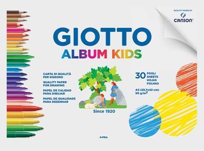 GIOTTO ALBUM KIDS DRAWING A3 30 SHEETS 90G