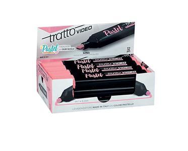 ΜΑΡΚΑΔΟΡΟΣ ΥΠΟΓΡΑΜΜΙΣΗΣ ΠΛΑΚΕ 05 TRATTO VIDEO PASTEL PINK GRAPEFRUIT