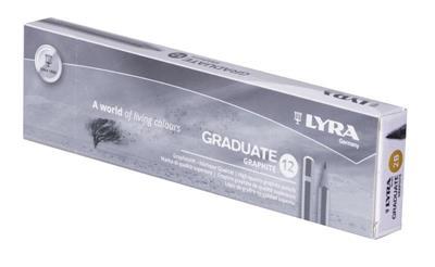 ΜΟΛΥΒΙ ΓΡΑΦΙΤΗ LYRA GRADUATE GRAPHITE ΣΕ ΚΟΥΤΙ 12 ΤΕΜ 2B