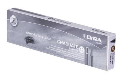 ΜΟΛΥΒΙ ΓΡΑΦΙΤΗ LYRA GRADUATE GRAPHITE ΣΕ ΚΟΥΤΙ 12 ΤΕΜ 4B