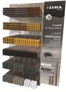 LYRA GRADUATE GRAPHITE PLEXIGLASS DISPLAY ΜΕ ΠΕΡΙΕΧΟΜΕΝΟ 432ΤΕΜ
