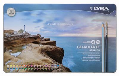 ΞΥΛΟΜΠΟΓΙΕΣ 36 ΤΜΧ LYRA GRADUATE ΑΚΟΥΑΡΕΛΑΣ ΜΕ ΠΙΝΕΛΟ ΝO 2