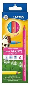 ΞΥΛΟΜΠΟΓΙΕΣ ΣΕΤ 6ΤΕΜ ASSORT LYRA COLOR GIANTS NEON ΣΕ BLISTER