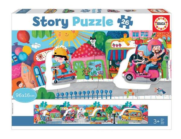 EDUCA 18901 STORY PUZZLE ΠΑΙΔΙΚΌ 26 ΤΕΜ. XXL ΟΧΉΜΑΤΑ ΣΤΗΝ ΠΌΛΗ