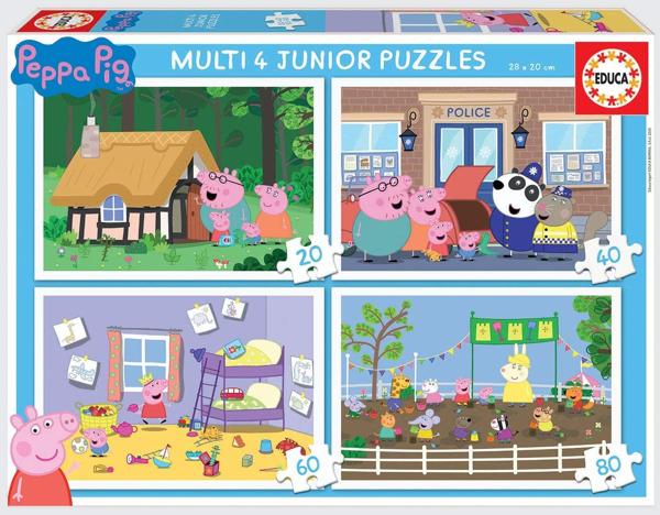 EDUCA 18645 ΠΑΖΛ ΠΑΙΔΙΚΌ 20/40/60/80 ΤΕΜ. PEPPA PIG