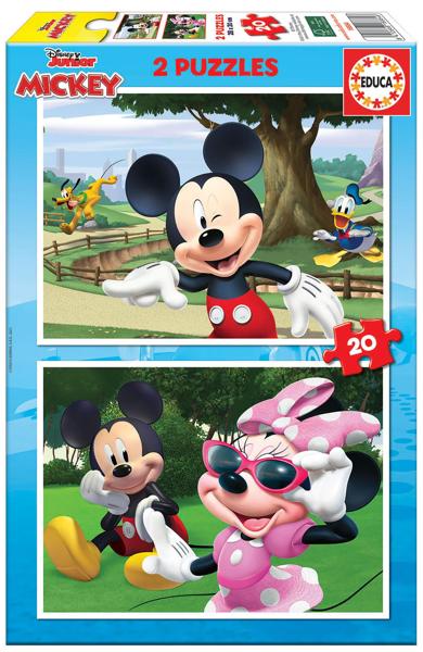EDUCA 18884 ΠΑΖΛ 2X20ΤΕΜ. DISNEY Ο ΜΊΚΥ ΣΤΗΝ ΕΞΟΧΗ