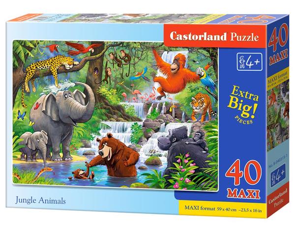 CASTORLAND 040315 ΠΑΖΛ 40ΤΕΜ. 3XL JUNGLE ANIMALS