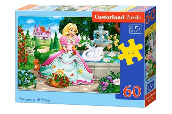 CASTORLAND 066056 ΠΑΖΛ 60ΤΕΜ. XL PRINCESS WITH SWAN